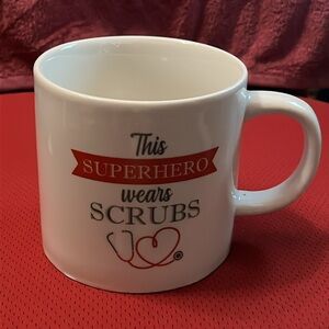 Nursing Mug Coffee Mug, Tea Mug This Superhero wears scrubs Large Size